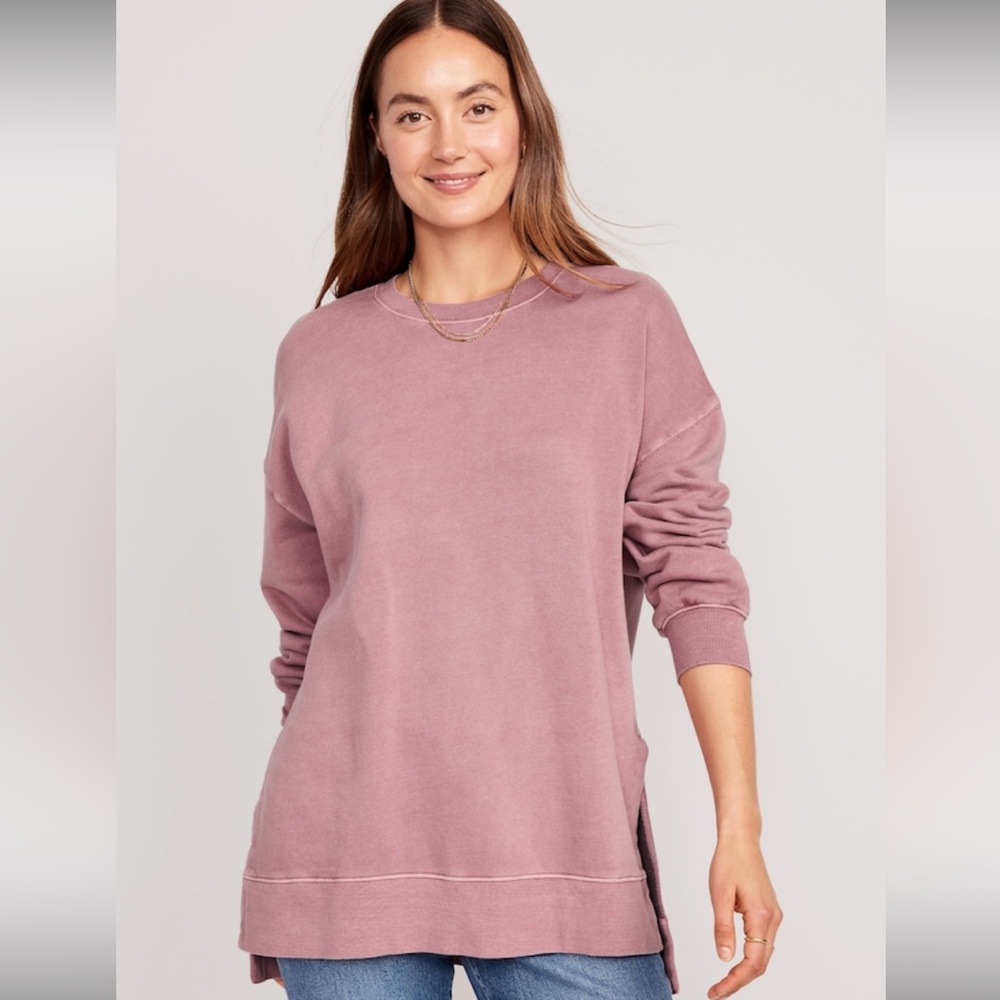 Old Navy Oversized Boyfriend Tunic Sweatshirt